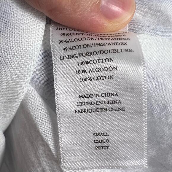 Rails Caralyn Lighthouse Blue White Striped Tie Shoulder Mini Shift Dress Size S - Picture 10 of 12